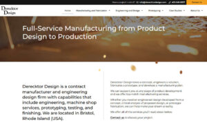 Image of Derecktor Design website